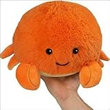 Squishable Crab (Open Eyes) Plush, Orange, Mini 7