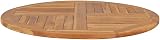 vidaXL Solid Teak Wood Round Tabletop 2.5cm 90cm Weather Resistant Outdoor view 4