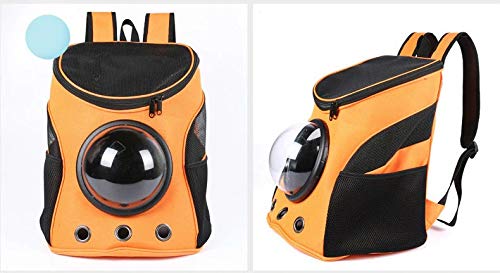 SRI?Backpack Capsule Pet Carrier for Cats and Dogs (Orange)
