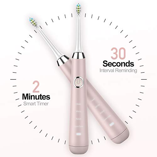 Hanasco Sonic Electric Toothbrush Rechargeable for Adults, 4 Modes with