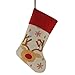 DEJU Christmas Stockings Set of 3, Santa, Snowman & Reindeer, 17