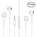 Earbuds, Nonoco iPhone Earbuds in Ear Headphones with Microphone & Mic Earphones for iPhone 6s 6 Plus 5s 5 4s 4 SE iPad iPod 7 8 iOS S8 S7 S6 Note 1 2 3 Earbuds Earphones 2 Pack Headphones