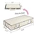 KEEGH Underbed Storage Containers Bags Clothes Organizer Breathable Oxford Zippered Storage Bags Used for Seasonal Blanket Comforter Linen Pillows (2 Pack)