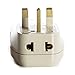 OREI 3 in 1 UK Travel Adapter Plug with USB and Surge Protection - Grounded Type G - Great Britain, Hong Kong, Singapore & More