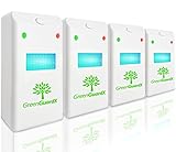 [Upgraded 2017] Ultrasonic Pest Control Repeller (4-Pack)-Indoor Repellant for Mice, Mosquitos, Roaches, Spiders, Insects, & Rodents - Ecofriendly Bug Repeller-Children & Pet Safe, Non-Toxic