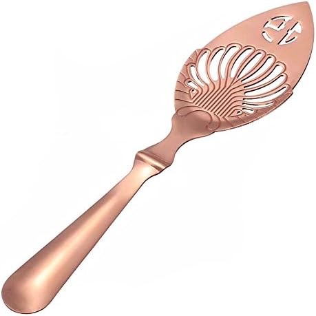 Leaf Absinthe Spoon Stainless Steel Cocktail Bar Utensils ,Copper plated