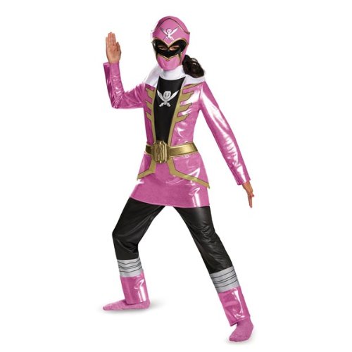 Disguise Saban Super MegaForce Power Rangers Pink Ranger Deluxe Girls Costume, Small/4-6x