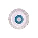 Party Bargains Disposable Plastic Plate | Silver Touch Collection Elegant Hammered Border Designed White Plates Ideal for Catering, Food serving, Picnics & Parties - 7.5 inch Round | Pack Of 40