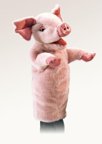 Folkmanis Pig 15in Stage Puppet