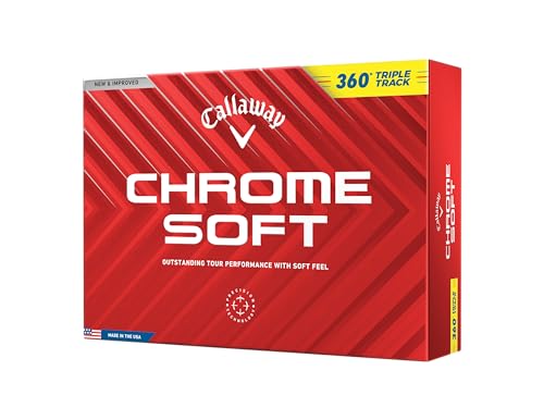 Callaway Golf Chrome Soft Golf Balls (360 Triple Track (Yellow)