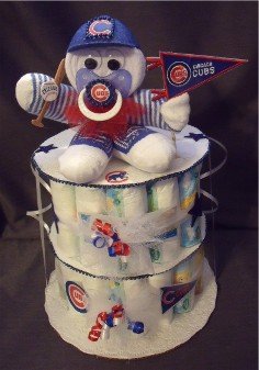 baseball diaper cake