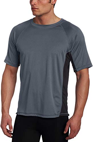 Kanu Surf Men’s Swim Shirt with Short Sleeves – UPF 50+ Rash Guard for Men with…