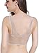 Intimate Portal Women Beaute Cotton Lace Wire Free Leisure Bralette Beige 36D 38B 38C