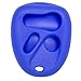 Keyless2Go New Silicone Cover Protective Case for 4 Button Remote Key Fob with FCC KOBLEAR1XT LHJ011 and More - Blue