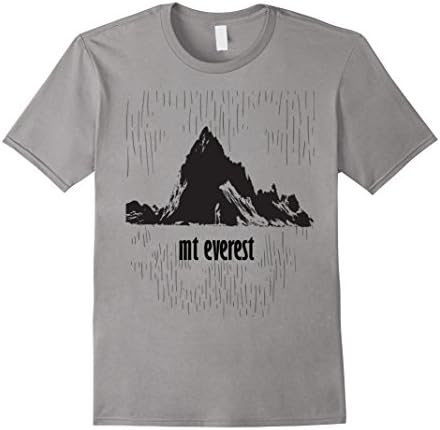 Mens Mt Everest T-shirt Medium Slate