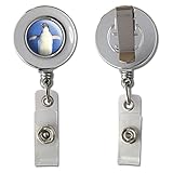Penguin - Funny Bird Retractable Reel Chrome Badge ID Card Holder Clip