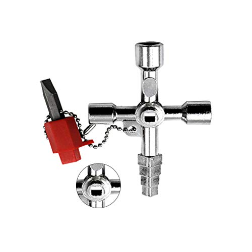 Jiasijieke Multifunction 4 Ways Universal triangular Wrench Key Plumber Keys Electric Meter Cabinets Bleed Radiators