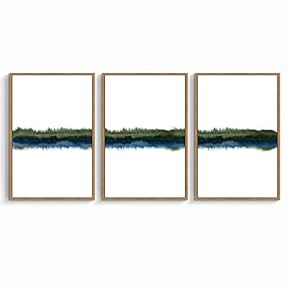 signwin 3 Piece Framed Canvas Wall Art Nature...