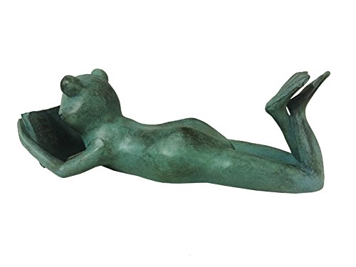 Continental Art Center CAC14621B Polyresin Frog Reading a Book Garden Statue - Thumbnail 3