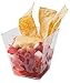 5oz. Sturdy Modern Dessert Cup, Clear Square Plastic Cup, Stylish Parfait Glasses Dessert Cups, Fancy Trifle Bowl 