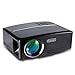Portable Projector, Distianert Video Projector Home Theater Projector HD Projector Outdoor/Indoor Projector Support 1080P via USB TV Laptop Game Android iPad iPhone for Home Cinema Theater