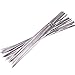 Dealglad 50pcs Camping Picnic Flat Stainless Steel Barbeque BBQ Skewers Grill Shish Kebab Kabob Meat Sticks Needle (38cm / 15