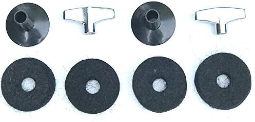 Drum Starz Accessories Bundle: 2 Cymbal Sleeves, 2 Deluxe Wing Nuts, 4 Cymbal Felts