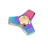 Hot Sale! AMA(TM) Hands Spinner Tri Fidget Spinner Zinc Alloy Fingertip Bearing Toy Focus Decompression Gyro Gifts (Gold)