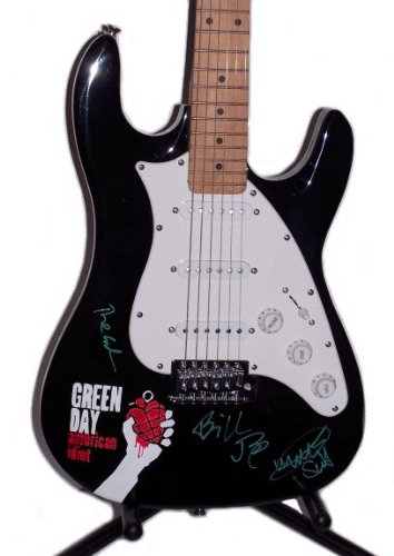 Green Day Authentic Band Signed Autographed Airbrushed Guitar COA