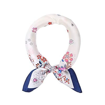 Women's 100% Real Mulberry Silk Scarf Small Square Scarf for Hair and Neck, 21'' x 21'' Women's 100% Real Mulberry Silk Scarf Small Square Scarf for Hair and Neck, 21'' x 21''