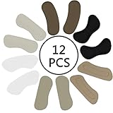 12 Pieces Heel Cushion Pads Heel Shoe Grips Liner Self-adhesive Shoe Insoles Foot Care Protector for Women High Heel Protection from Blisters