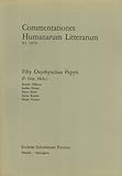 Front cover for the book Fifty Oxyrhynchus papyri : P. Oxy. Hels by Henrik Zilliacus