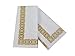 Guest Linen Decorative Hand Napkins (200 Pack, Lace) - Gold and White Fancy Bulk Cloth Like Paper Disposable Bathroom, Dinner, Wedding & Cocktail Party Towels