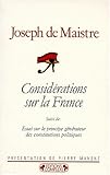 Considérations sur la France (French Edition) by J. de Maistre