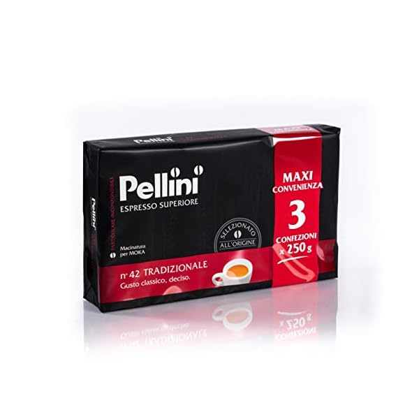 Pellini Caffè für Espressokanne Gusto Tradizionale Nr. 42 zu je 3X250 g – Bild 3