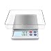 Digital Gram Scale Toprime Mini Size Food Scale 600g x 0.01g, High Precision Pocket Scale with LCD display and 1 Tray, Stainless Steel, PCS, Convert Unit - White