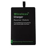 DiGiYes 1A Ultra Slim Compatible Wireless Charging Receiver Module with Micro USB（Wide side upwards, narrow side downwards）