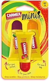 Carmex Minis Lip Balm Set Cherry Strawberry Pineapple SPF 15 Pack of 3 view 2