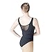 HDW DANCE Black Women Dance Leotard Ballet Sweetheart Mock Neck Mesh Dancewear (L, Black)