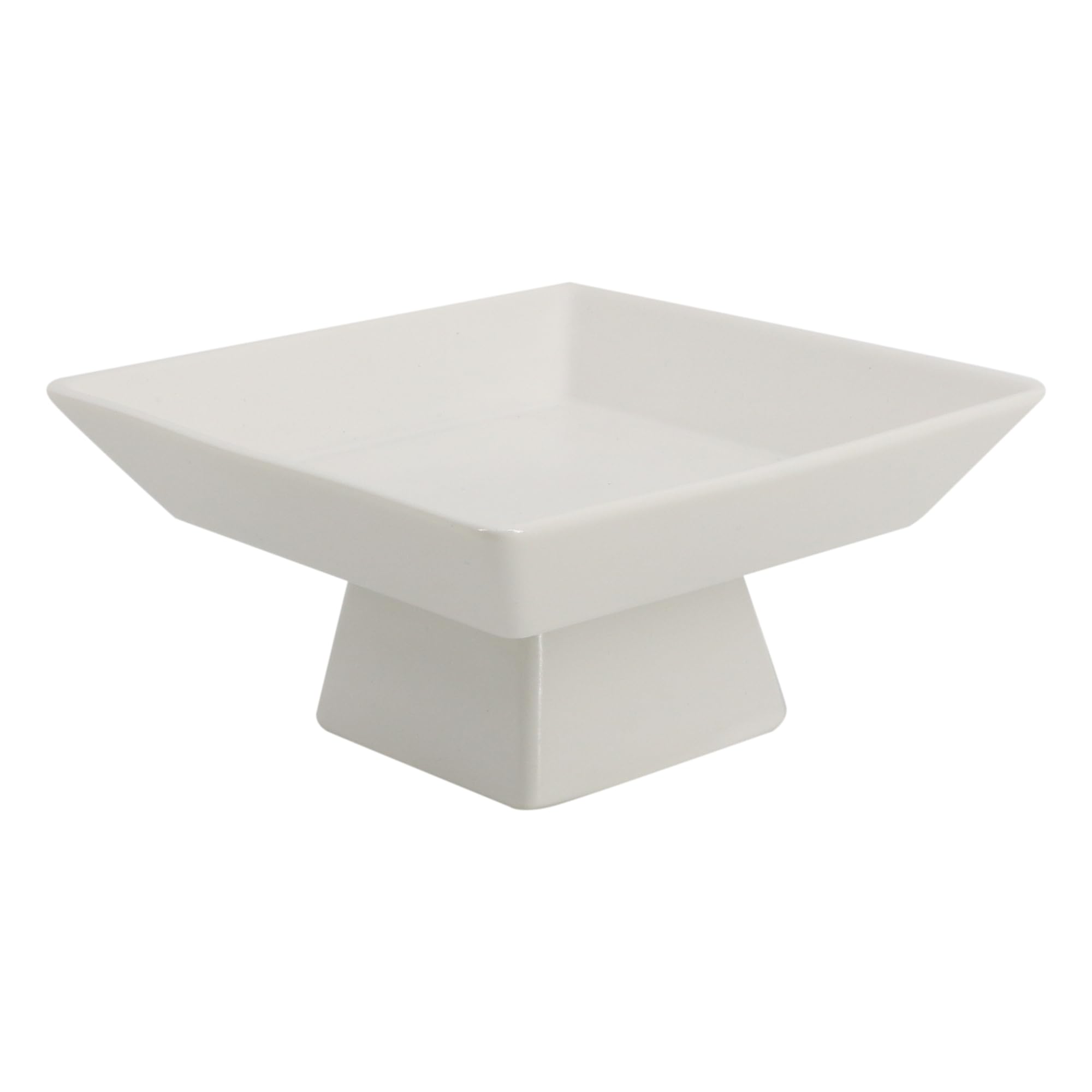 Photo 1 of COLLECTIVE HOME - Ceramic Jewelry Tray, Decorative Geometric Jewelry Dish, Luxurious Trinket Tray with High Base, Birthday Mother's Day for Women (Square Glossy)