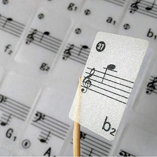 1Set Piano Stickers 61 Key Electronic Keyboard 88 Key Electrical Piano Music Decal Label Note - Thumbnail 3