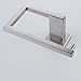 Topfox SUS 304 Stainless Steel Bathroom Toilet Paper Roll Holder Wall Mount Roll Holder (Silver)