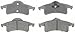 ACDelco Silver 14D791M Semi-Metallic Rear Disc Brake Pad Set