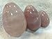 Set of 3 Natural Rose Quartz Eggs Kegel Exercise Weights Texas Hidden Gems