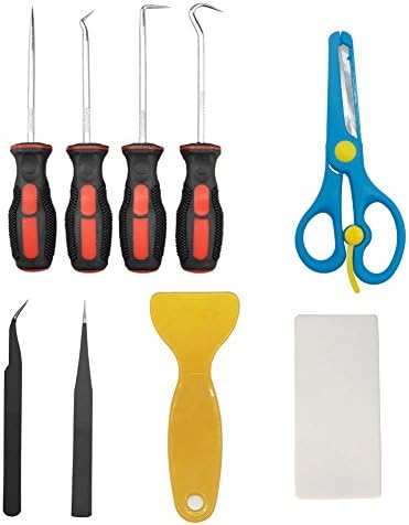 9 Pieces Stainless Steel Precision Craft Vinyl Weeding Tools Basic Set Craft Vinyl Tools for Silhouette Cameo and Lettering