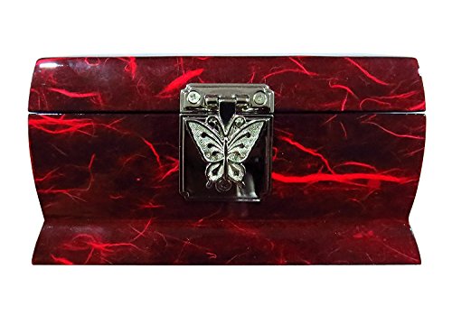 MADDesign-RA-058-Music-Box-Jewelry-Ring-Organizer-Wood-Mother-of-Pearl-Inlay-Peacock-Red