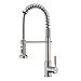Stainless Steel Spring Pull Down Kitchen Sink Faucets Brushed Nickel