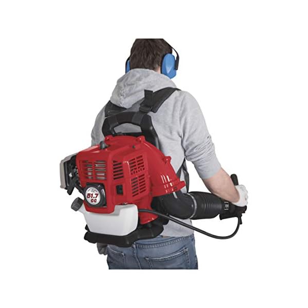 Scheppach Benzin Laubbläser LB5200BP | Anti-Vibrationssystem | 51,7 cm³ 2-Takt-Benzinmotor 1400W | Luftgeschwindigkeit… – Bild 4