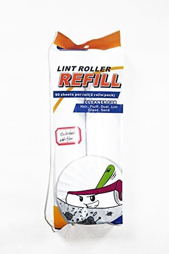 Extra Large Lint Roller Refill 2 Pack 90 Sheets