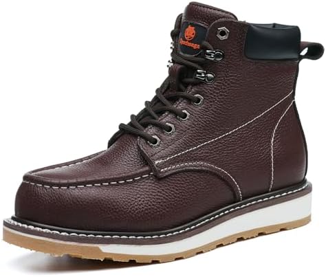 Amazon.com | SL-Saint Men's Work Boots Soft Moc Toe Handmade
